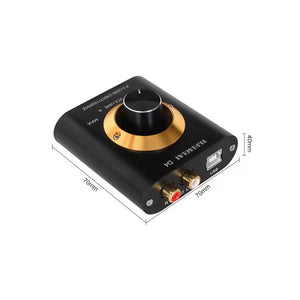 PJ MIAOLAI D4 HiFi Audio Decoder High Performance DAC Headphone Amplifier External USB Sound Card 96KHz with 2704 Chip