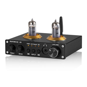PJ MIAOLAI A9 Electronic Tube Preamplifier HiFi Bluetooth 5.0 Mini Headphone Amplifier Lossless Music Player