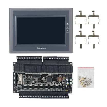 For Samkoon EA-070B 7&quot; HMI Touch Screen 800*480 + FX3U-48MR PLC Industrial Controller Board