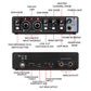 RK-22 Small External Sound Card USB Audio Interface Sound Card for Livestreaming Recording Karaoke