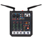 RK-211 Mixer Sound Card Micro 4-Channel Mixing Console with Wireless Microphones for Conference Show