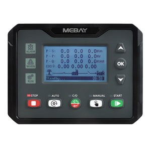 DC42MCR Genset Controller Generator Controller 2.8" LCD Screen for Diesel Gasoline Gas Genset