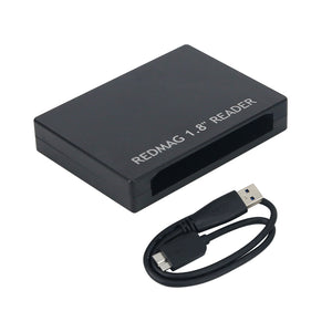 REDMAG 1.8" Reader RED SSD Card Reader for Windows Apple OS + USB 3.0 Data Line