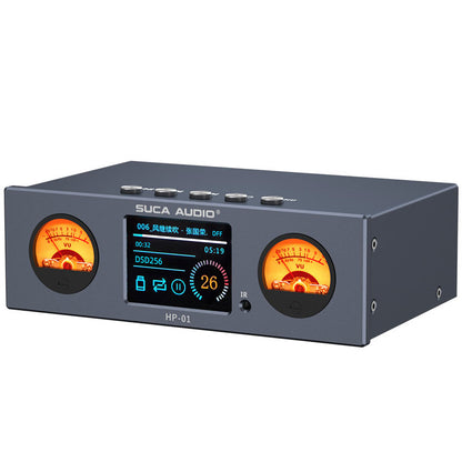 HP-01 Grey High Fidelity Lossless USB Digital Player with Double VU Meter and 2.4inch Display Screen