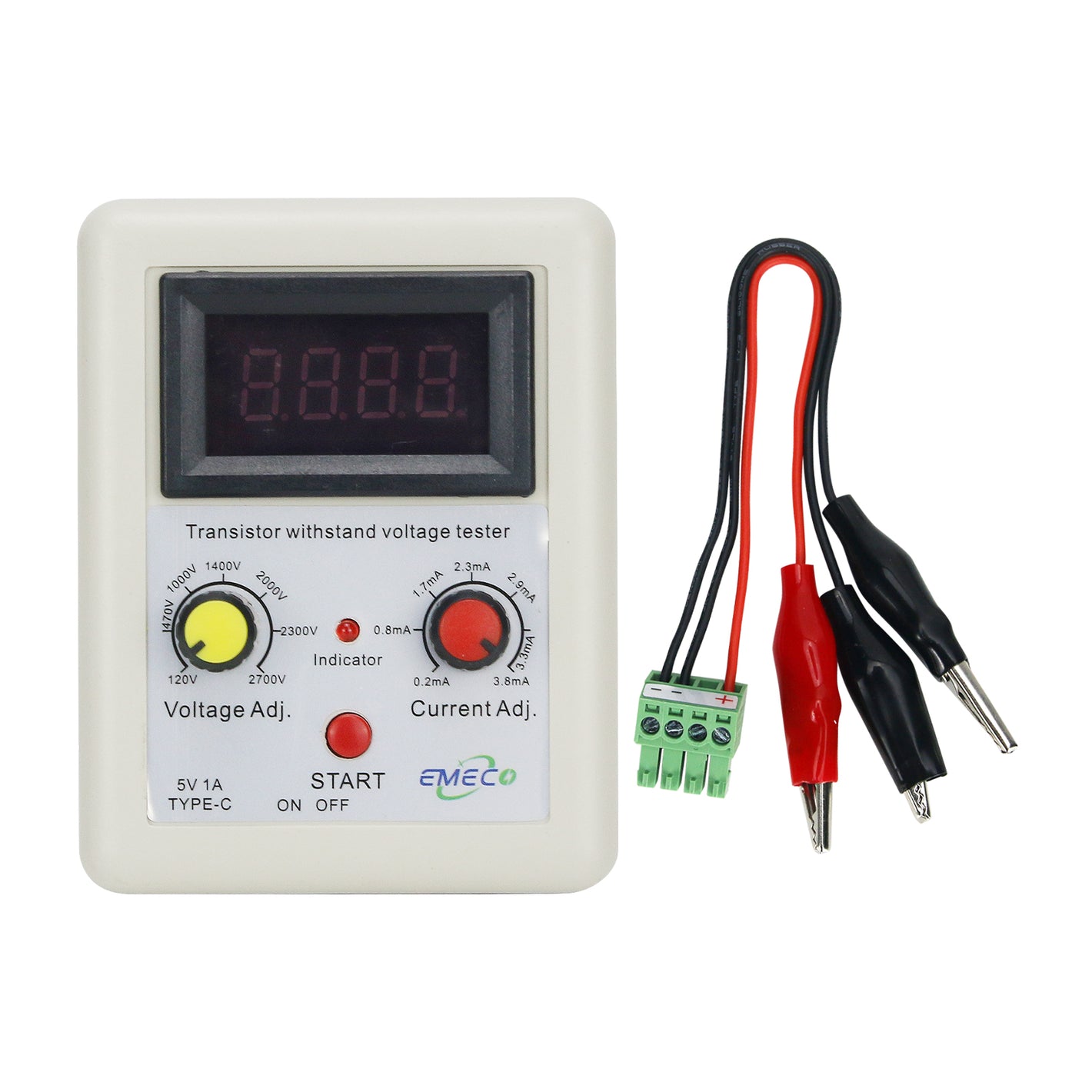 New TEST-01 Transistor Withstand Voltage Tester Electric Transistor IGBT Zener Diode Tester (Blue Version)