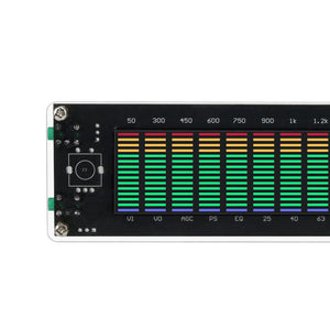 TZT U-15 Music Spectrum Equalizer Display LED Acrylic Shell Music Spectrum Equalizer without DSP