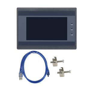 SUP043N 4.3" Resistive Touch Screen PLC HMI Display &amp; Download Cable for Mitsubishi Siemens Delta