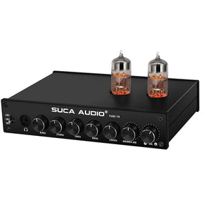 TUBE-T8 Headphone Amplifier High Fidelity EQ Multiple Frequency Band Adjustment Electronic Tube Preamplifier