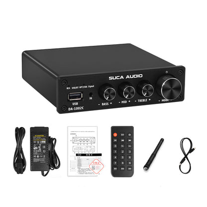 DA-1002C HiFi Digital Power Amplifier Support Bluetooth 5.0 &amp; USB Flash Drive &amp; Coaxial &amp; Optical Fiber Input