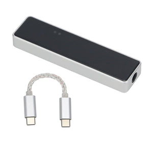 JCALLY JM10 pro DAC Amplifier HiFi Decoding CS43131 DSD256 USB Type C To 3.5MM Can Push 600ohm for Andriod-Silver