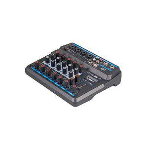 TZT KU-6 Musical Mini Mixer 6-Way Mixing Console USB Sound Card for Performance &amp; Domestic Uses