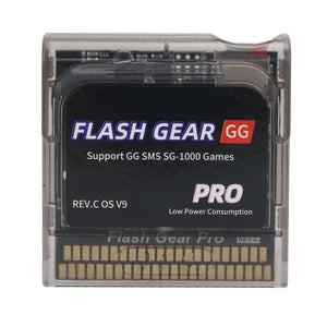 Crystal Black Flash Gear Pro GG Power Saving Flash Cart Game Cartridge Card for Sega Game Gear GG