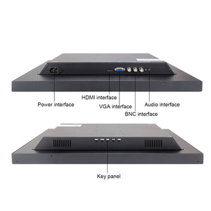 17inch Display Screen High Performance HD BNC Industrial LCD Monitor with Ultra-thin Frame and 178° Wide Viewing Angle