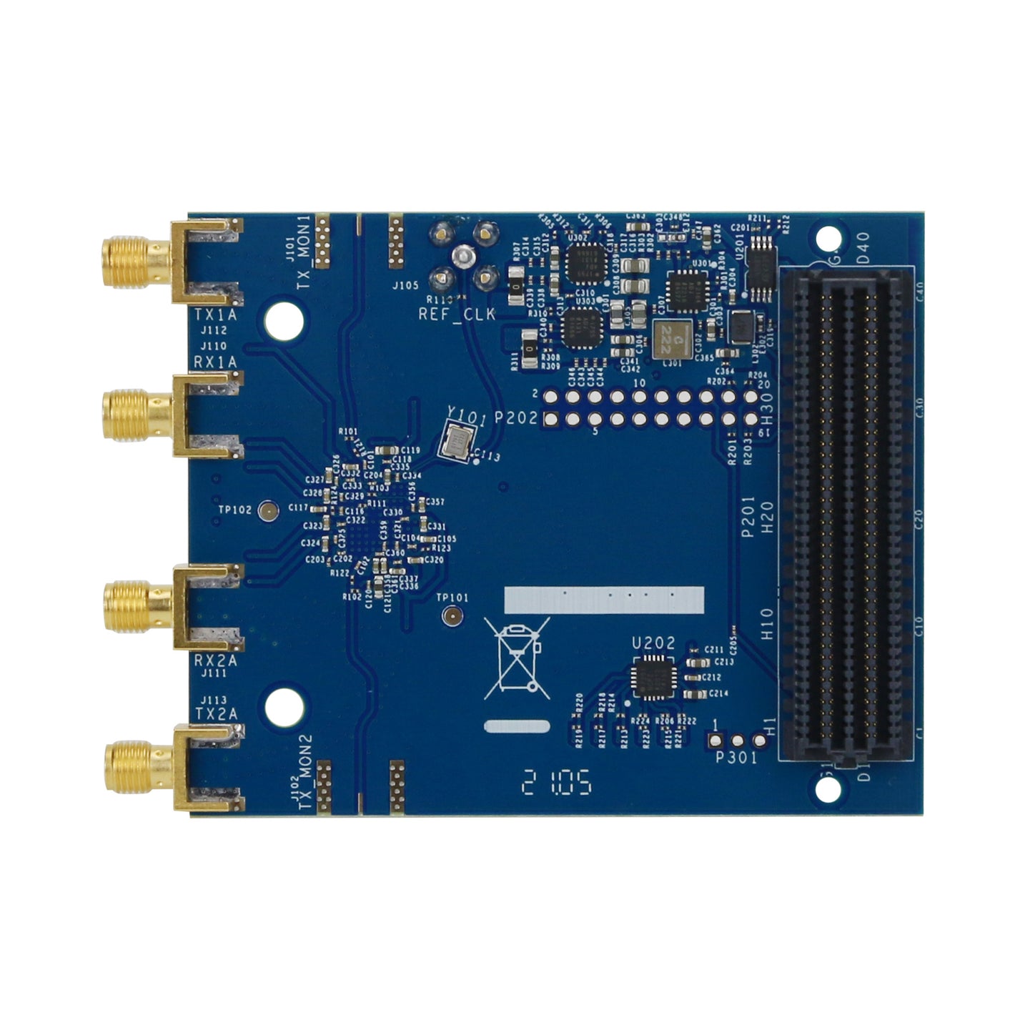 HamGeek AD-FMCOMMS3-EBZ 70MHz~6GHz AD9361 SDR Transceiver Board Software Defined Radio for Analog Devices