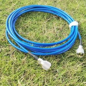 3M/9.8FT 50-3 Feeder Line Silver-Plated Feeder Used with Vehicles and Suction Cup for Outdoor Use