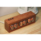 IN12 Nixie Tube Clock Creative Retro Desktop Clock Digital Clock DIY Decoration (African Padauk)