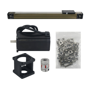 60*60mm CNC Linear Rail Fully Closed Electric Slide Table Cross Rail Slide System + 57 Stepper Motor