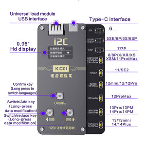 KC01 for i2C Battery Repair Kit for Battery Data Recovery with Six External Battery Repair Wiring