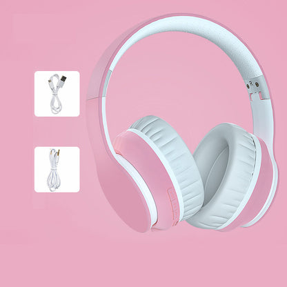 OCYCLE B6 Pink Active Noise Cancellation Wireless Bluetooth Headphone for Online Courses and Sound Insulation