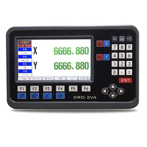 DRO-2VA 2 Axis Digital Readout DRO 7&quot; LCD Display for Milling Grinding Lathe Processing Machines