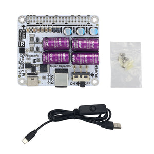Power Filter Module Super Capacitor Filter Board + Type-C Cable With Switch Perfect For Raspberry Pi
