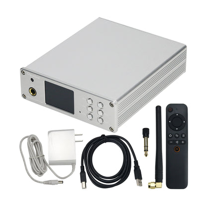 White DA10 Dual Core ES9038 DSD512 Bluetooth 5.1 USB Decoder HiFi DAC Headphone Amplifier with USB Sub Card Version