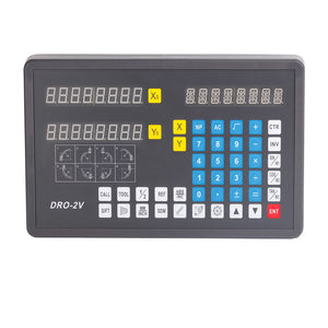 DRO-2V 2 Axis Digital Readout DRO for Linear Scale Lathe Boring Milling Grinding and WEDM Machines