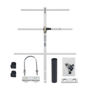 Retevis Ailunce AY01 Horizontal UHF Yagi Antenna High Gain Aluminum Alloy C9071 For Walkie Talkies
