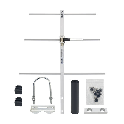 Retevis Ailunce AY01 Horizontal UHF Yagi Antenna High Gain Aluminum Alloy C9071 For Walkie Talkies