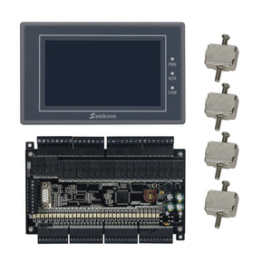 Samkoon EA-043A 4.3&quot; HMI Touch Screen w/ FX3U-56MR PLC Control Board High-Speed PLC Controller