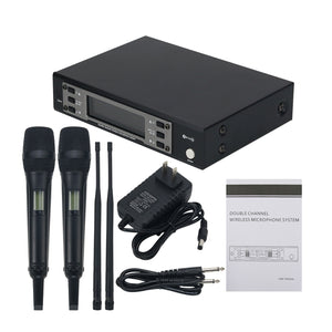 TZT EW135G4 SKM9000 Double Channel Wireless Microphone System Stage UHF Cordless Microphone System