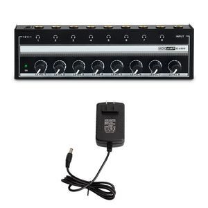 HA800 Headphone Amplifier Ultra-compact 8-Channel Independent Control Stereo Audio Headphone Amplifier