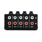 CX400 Stereo Mini Audio Mixer 4-Channel RCA Input and 1-Channel Output with Passive Circuit Design