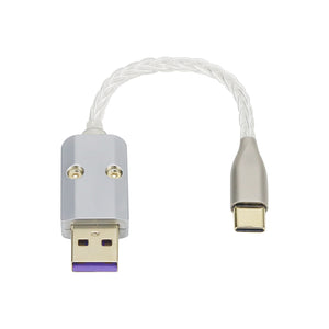 10cm/3.9&quot; Portable DAC Headphone Amplifier OTG Cable Audio Cable For Type-C To USB-A