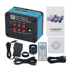 12MP 4K UHD 3840x2160 Live Stream Camera HDMI USB Camera w/ 35MM C-Mount Lens for Research Teaching