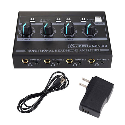 AMP-i4II Ultra-low Noise Headphone Amplifier 8-Channel Support Anti-electromagnetic Interference Headphone Amplifier