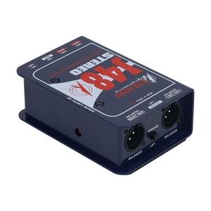 J48 Stereo DI Box for Rock Electric Guitar &amp; Electric Bass &amp; Electric Acoustic Instrument Clone Version