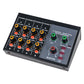 MIX428+ 8-Channel Audio Mixer Upgrade Version High Performance Reverb Effects Audio Mixer with Reverberation 6.35mm Interface