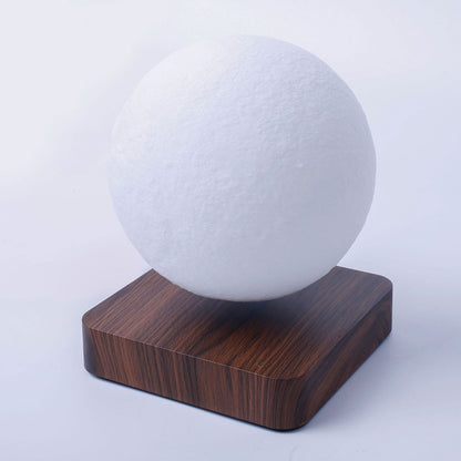 14CM/5.5&quot; Floating Moon Lamp Levitating Light Night Lamp Gift Base Printed with Dark Wood Grain