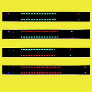 LH240-RG 15.7&quot; Music Spectrum Assembled Rhythm Light with Dual 40 LED Supports Voice &amp; Wired Control