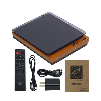 SAST-1984 SA-058A Portable CD Player Retro BT5.1 Bluetooth CD Player (with Remote) Supporting U Disk