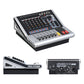 6 Channel PRO Mixer with Effects Power Mixer Bluetooth Audio Mixer for Stage Performance Conference