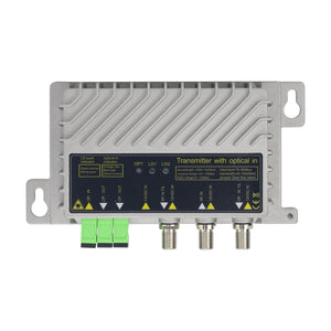 OTP01 Mini 1550NM Transmitter Two-Way Output 2*10Dbm Feeder Working with Optical In 1310NM Relay