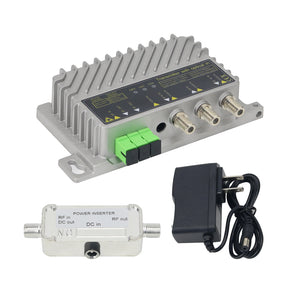 OTP01 Mini 1550NM Transmitter Two-Way Output 2*10Dbm Feeder Working with Optical In 1310NM Relay