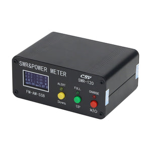 Shortwave Standing Wave Power Meter SWR &amp; Power Meter 120W Digital Power Meter with OLED Display Screen Button Version
