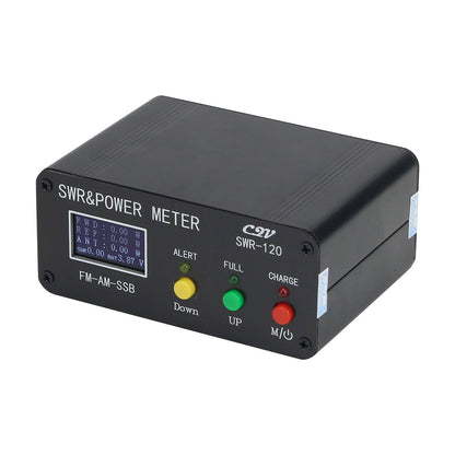 Shortwave Standing Wave Power Meter SWR &amp; Power Meter 120W Digital Power Meter with OLED Display Screen Button Version