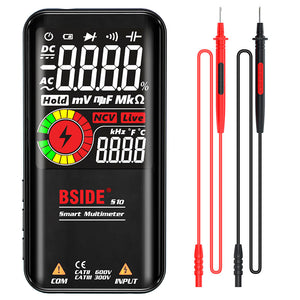BSIDE S10 Smart Multimeter Tester AC DC Voltage Resistance Capacitance Frequency NCV Tester Black