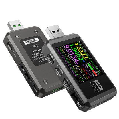 FNB48P Standard Version Silvery High Quality USB Tester without Bluetooth for Mobile Phone DC Charging Test