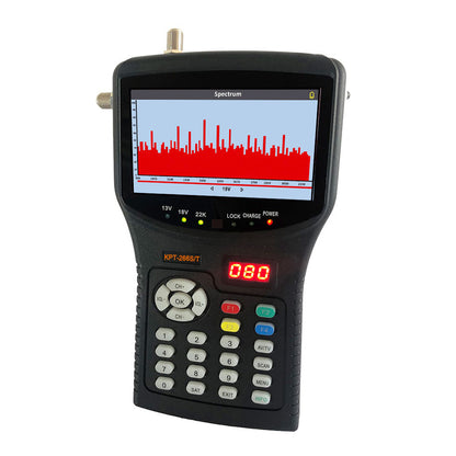 KPT-266S/T 4.3&quot; Combo Satellite Finder Satellite Signal Finder (S2+T2+C) Spectrum Analyzer &amp; Monitor