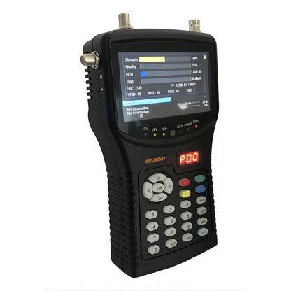 KPT-265S/T+ (Plus) 4.3&quot; Combo Satellite Finder (S2+T2+C) &amp; CCTV Monitor (with TV+AHD+AV Input)